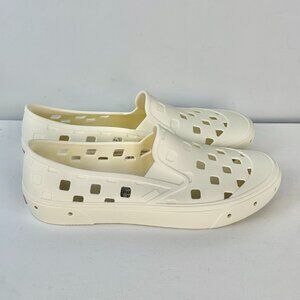 Men's 12 Women's 13.5 Vans Slip-On Mule TRK Sneakers Water Shoes - Marshmallow